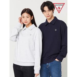 [게스]유니 자수와펜 카라맨투맨 NN3K0170