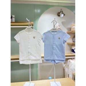 압소바HM (쌍둥이선물) 돌돌모달 반소내의(아이보리블루)2벌세트 (M2A2B10311)