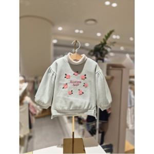 블루독베이비 10 24FW (MN)코지 플라워 스웨트셔츠 (441433413)