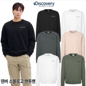 디스커버리 25년 봄신상 남여공용 덴버 스몰로고 맨투맨 DXMT33051