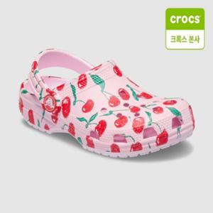 [크록스 본사] 클래식 프레쉬 프루츠 클로그 키즈 핑크밀크 211020-6ZW