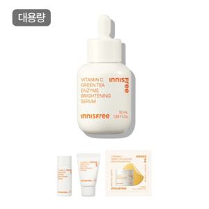 이니스프리 비타C 그린티 엔자임 잡티 토닝 세럼 50mL + 비타C 그린티 엔자임 토닝 3종 키트