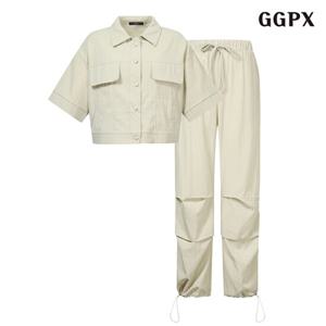 [GGPX]카라블라우스 팬츠 셋업 (GPBOW007D)