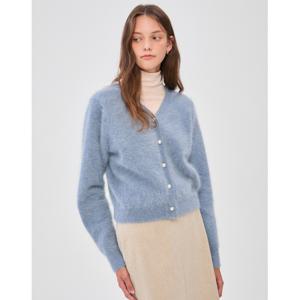 질스튜어트 뉴욕 여성 24FW 품절임박 네이비 진주버튼 앙고라혼방 가디건 JSSW4D430N5