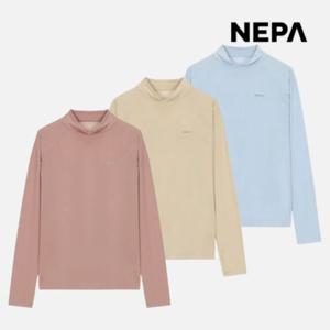 네파 여성 여름 하이넥 메쉬 긴팔 라운드 티셔츠 냉감 등산티 7L45369