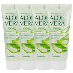 (4개)푸드어홀릭 알로에베라 수딩젤 100ml /튜브 휴대용 병풀추출물함유 진정 빠른보습