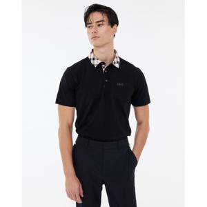 닥스 골프 남성 24SS BEST스테디셀러체크 카라 코튼 블렌드 폴로티셔츠 (BLACK) WGTS4B452BK