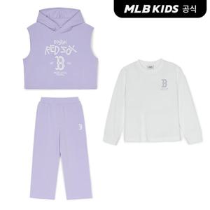 [택가139,000원][MLB키즈]바시티 여아 VEST 긴팔 3 SET BOS (L.Lavender)7FS1V0251-43LDL