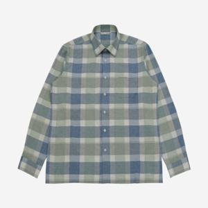 [크로커다일남성]리넨체크긴팔남방 CDAABWS141343_IC