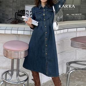 KARRA 프린세스롱데님원피스_A4S0937