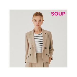 [숲]SOUP 페이크 더블 버튼 싱글여밈 셋업자켓 SA4JK31.