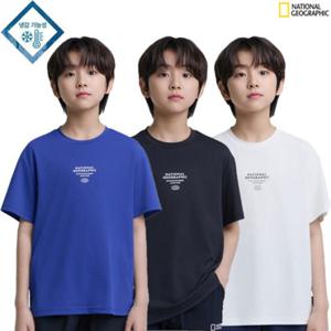 [내셔널지오그래픽키즈] K252UTS110P 프로즌 메쉬 반팔 (남아 여아 주니어 반팔티)아동 키즈 25SS 반팔