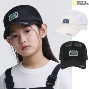 [내셔널지오그래픽키즈] K252KHA050P 메쉬 캠프캡 (남아 여아 공용 모자) 여름신상 주니어 모자 물놀이