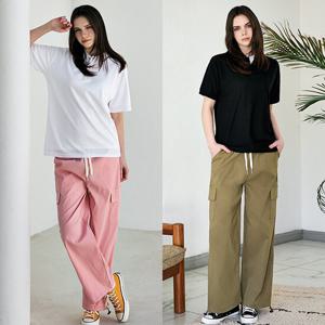 [파라고나] 어반 스트링 카고 밴딩 팬츠 4컬러 2사이즈 W25CP101 여성 우먼 바스락