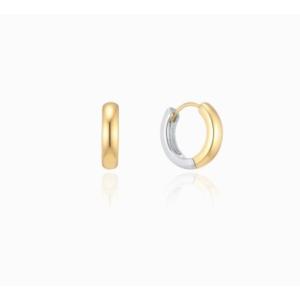 [로이드] 주문제작 실버 콤비 파이프 13mm 링귀걸이 LLES25001S