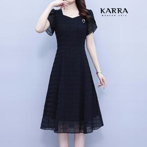 [카라]KARRA 하트넥러브브로치원피스_A4M0250