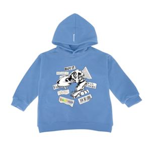 [토박스] (4-8세) 다이노솔즈 티렉스헤드매거진 스카이 후드 티셔츠DNKCE3TDTH11SKY