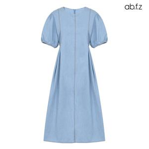 [ab.f.z] 벌룬 소매 라운드넥 코튼 원피스 (AFZ2MO31A)