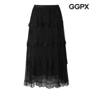 [GGPX] 레이스 캉캉 밴딩 스커트 (GP4SK001F)