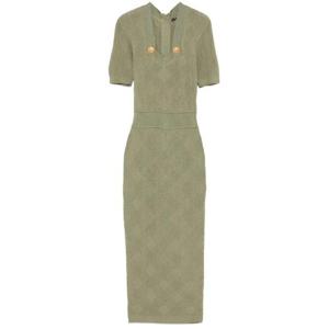 발망 미디 원피스 DF0RK061KH60 olive green