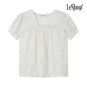 [르샵] 스퀘어넥 프릴 반팔 셔츠 (BP4BL016A)