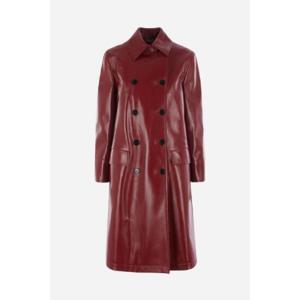 GUCCI double breasted coat in glossy leather 830132XNA6G6207