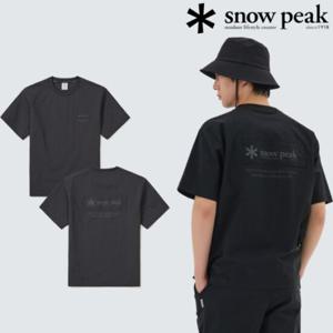 [스노우피크] S25MMRTS82 루트 우븐 패치 반팔 티셔츠