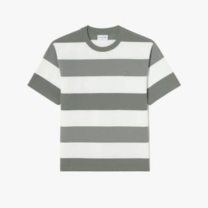 라코스테 공식 남성 오버핏 밀라노 볼드 스트라이프 티셔츠  TH004E-55G BMY