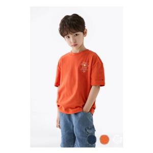 [타미힐피거칠드런2] 스마일 그래픽 티셔츠 (T42FIKKO830BT1) 3T 16세