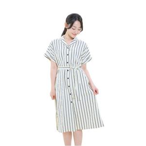 [올리비아하슬러] 롤업소매 셔츠 플레어 원피스 _OHDMOP110