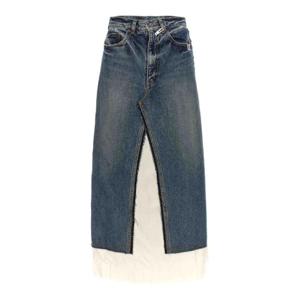 메종 미하라 야스히로 스커트 K11SK051INDIGO Blue