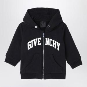 GIVENCHY 로고가 있는 검은색 지퍼 스웨트셔츠 H30466-ACO/XH_GIV-09B