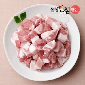 [농협안심한돈] 국내산 냉장 삼겹살 찌개용 500g