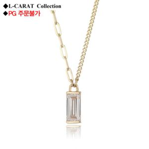 [로이드] L-Carat 모던브리티시 바게트컷 언발란스체인 14K 목걸이 LNN21075G