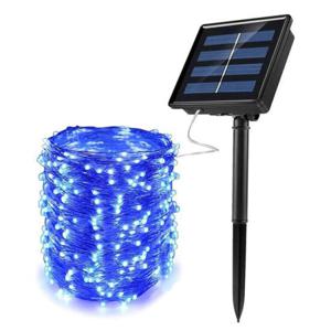 [도토로]리빙그로 태양광 LED 100구 와이어 전구(10m) (블루)