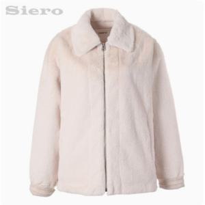 [시에로]오버핏 카라 인조 퍼 자켓 SI4JPF702