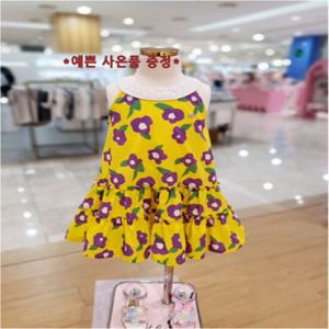 프렌치캣8 옐로우 핑크 꽃 나염  원피스2종택1 (Q43DKO340 Q43DKO330J)