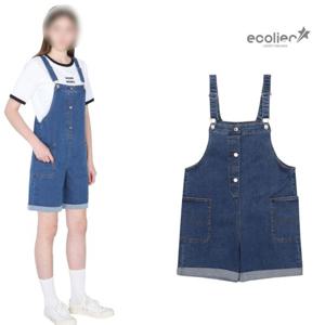[에꼴리에]4부 롤업데님 멜빵바지 23B1260