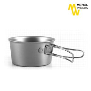 [미니멀웍스] 티타늄 폴딩 시에라컵 250ml - 접이식손잡이