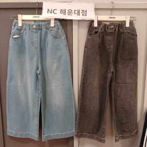 [오후]편하고 멋스런 ~~와이드 아이스 데님팬츠 OHTJ25S51