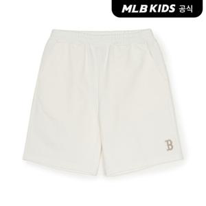 [MLB키즈 공식] 25SS 베이직 스몰로고 반바지 BOS (Cream) 7ASPB0153-43CRS
