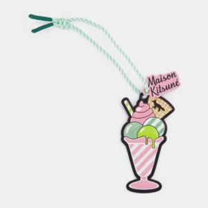 메종키츠네 아이스 참 스몰 멀티 키링 KU05339LC0003 MULTICO D