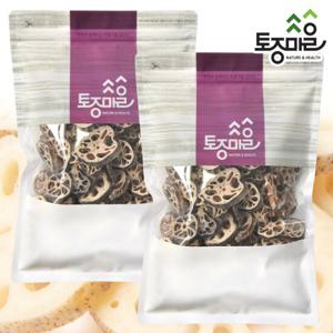[토종마을]국산 연근(건조) 300g X 2팩_건조연근_볶은연근_연근차_연근가루_연근환