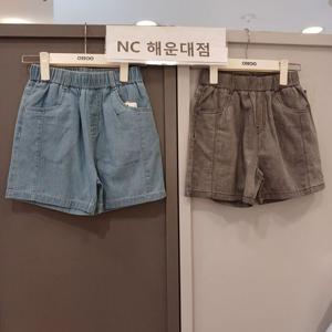 [오후]얇고 시원한 인기 반바지~~찰랑 3부 데님팬츠 OHTH25501