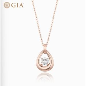 [로이드] 주문제작 다이아 GIA 3부 샤인드롭 0.3캐럿 목걸이 LND22009D