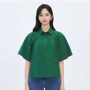[베스띠벨리]  25여름 넥셔링 카라 블라우스7401GR