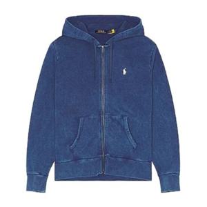 랄프로렌 코지 코튼 후드 집업 710916692001 LIGHT NAVY