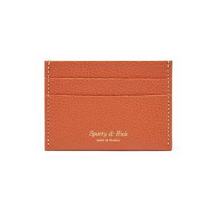 스포티앤리치 카드지갑 AC743CO CORAL 로고 그레인