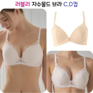 [비너스]러블리 자수 소프트몰드 브라 C.D컵 VBR1698CD