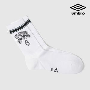[엄브로] HBL 스트라이프 크루 삭스 UQ123CSC24 WHT